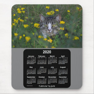 2020 Kitty Cat Flowers Calendar by Janz Mouse Mat