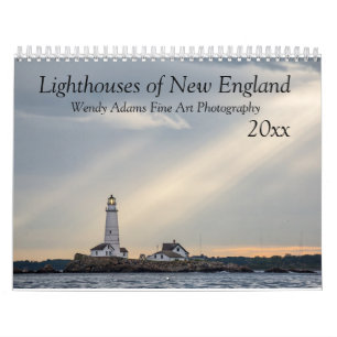 2020 Lighthouses of New England Monthly Calendar