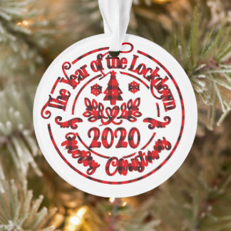 2020 Lockdown Christmas Photo Ornament
