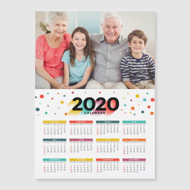 2020 Magnetic Photo Calendar (Front)