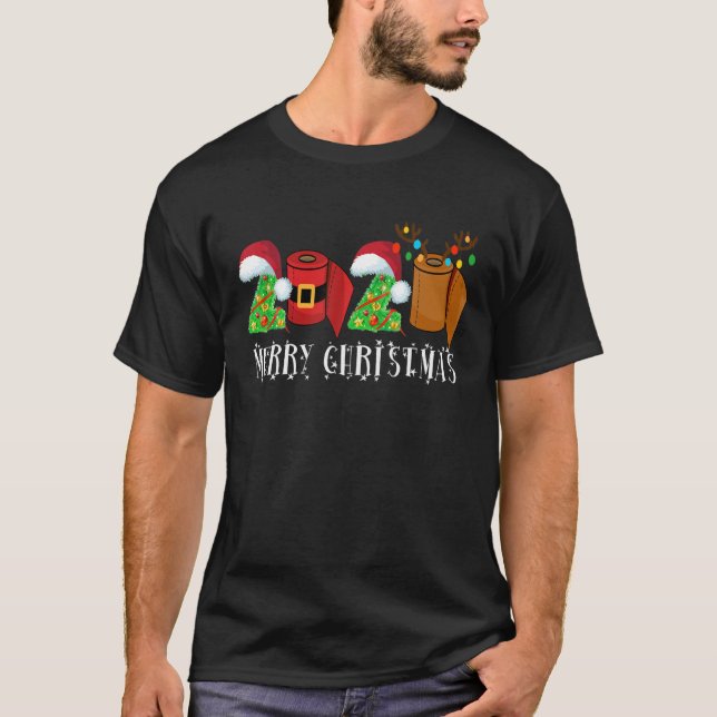 2020 Merry Christmas Funny 2020 Pyjamas Family Mat T-Shirt (Front)