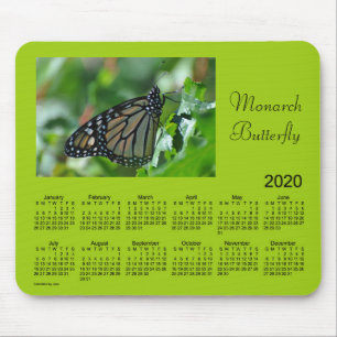 2020 Monarch Butterfly Calendar by Janz Mouse Mat