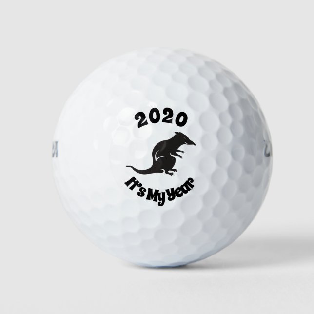 2020 My Rat Year Golf Balls (Front)