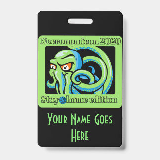 2020 Necro at Home / Stone Hill on Back ID Badge