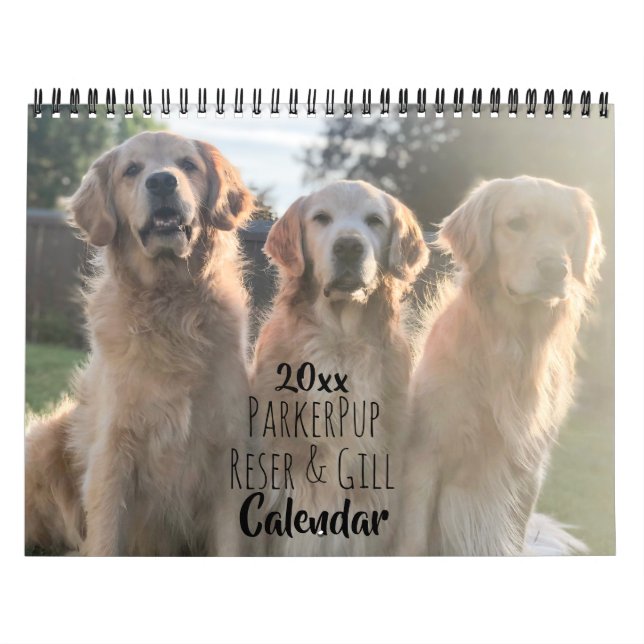 2020 ParkerPup & Friends Golden Retriever Calendar (Cover)