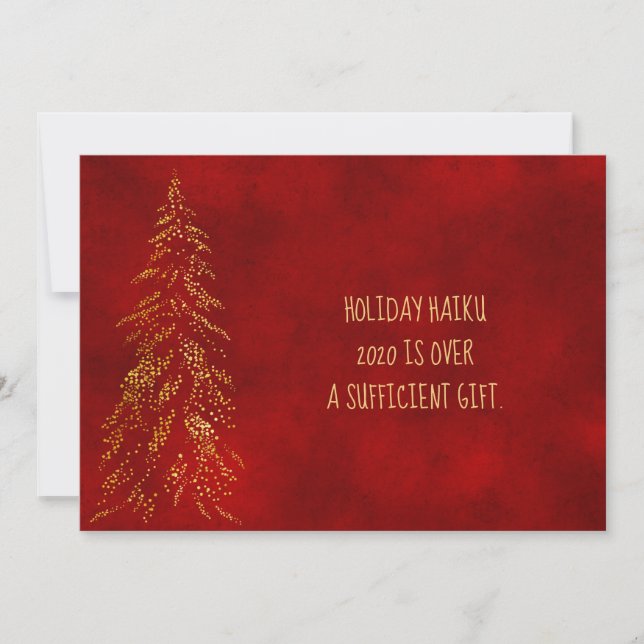 2020 PERSONALIZED HAIKU CARD | Funny Holiday Card (Front)