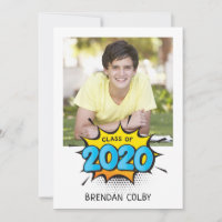 2020 PHOTO GRAD modern comic style typography