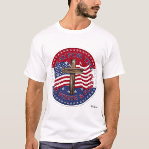 2020 Pray For The Red, White And Blue Cross Flag T-Shirt