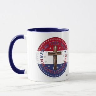 2020 Pray The Vote For God And Country Cross Mug