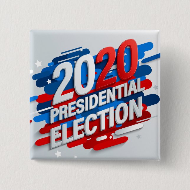2020 Presidential Election 15 Cm Square Badge (Front)