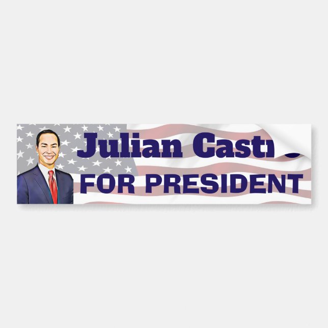 2020 Presidential Election Julian Castro Bumper Sticker (Front)