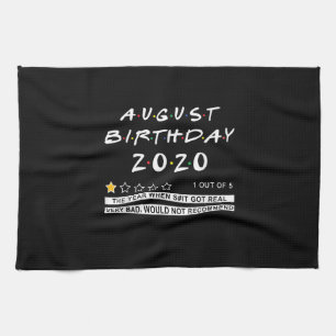 2020 Review August Birthday Very Bad Tea Towel