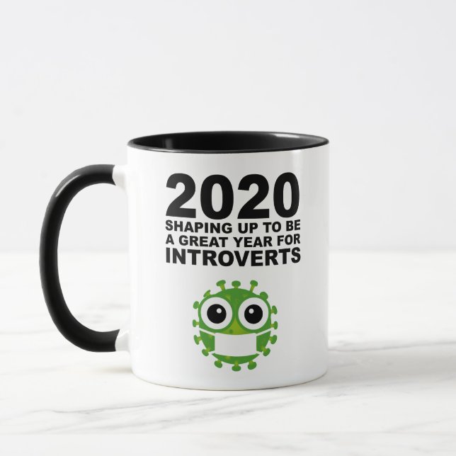 2020 Shaping Up To Be A Great Year For Introverts Mug (Left)