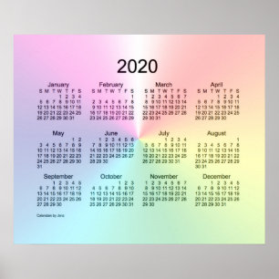 2020 Shimmer Wall Calendar by Janz Print