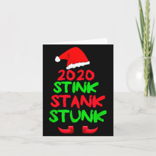 2020 Stink Stank Stunk Funny Christmas Card
