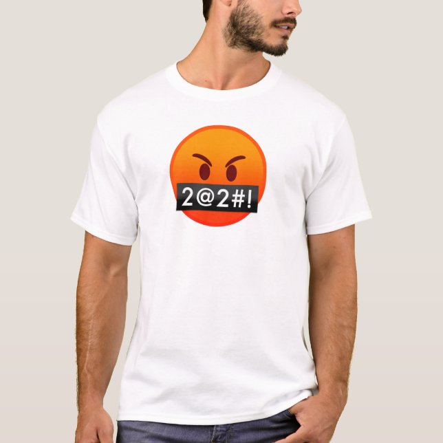 2020 sucks angry emoji T-Shirt (Front)