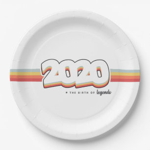 2020 The birth of legends Paper Plate