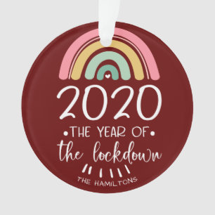 2020 The Year Of The Lockdown Cute Christmas Ornament