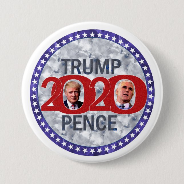 2020 Trump / Pence 7.5 Cm Round Badge (Front)
