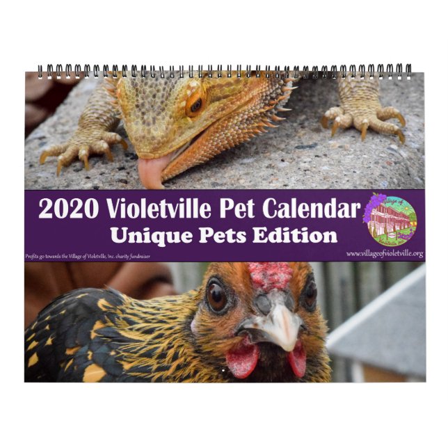 2020 Violetville Pet Calendar ~ Unique Pet Edition (Cover)