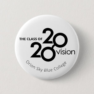 2020 vision event custom name or business mono 6 cm round badge