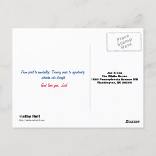 2020 Vision Thank You Joe! pre-addressed Postcard