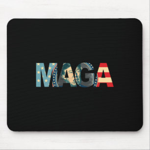 2020 Voted Maga American Flag Retro Vintage Gift Mouse Mat
