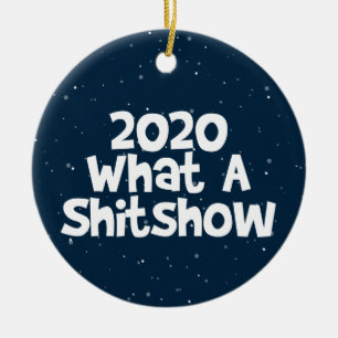 2020 What A Shitshow, toilet paper tree Ceramic Tree Decoration