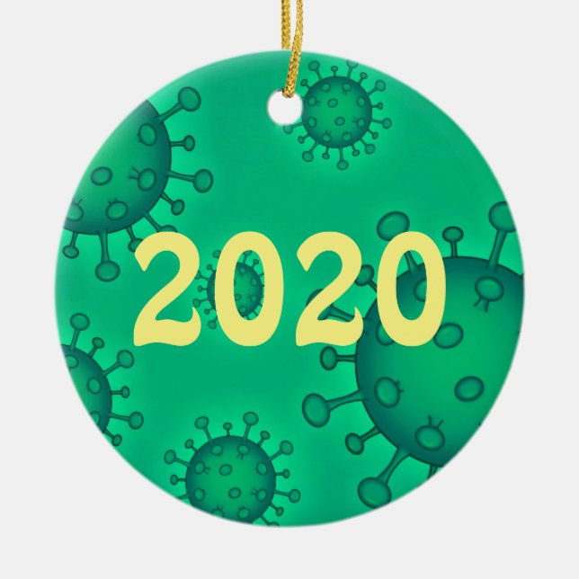 2020 What a Year Ceramic Tree Decoration (Front)