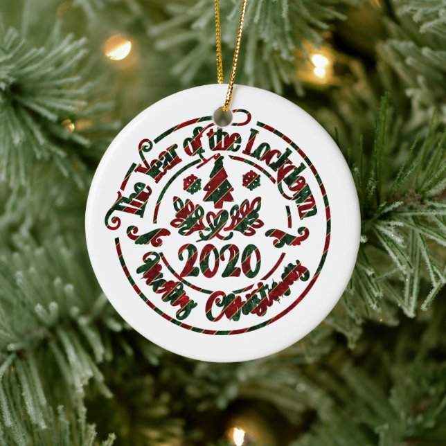 2020 Year of the Lockdown | Christmas Ceramic Tree Decoration (Tree)