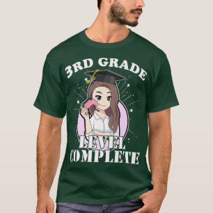2021 3rd Grade Graduation Girl Loves Anime Cute T-Shirt