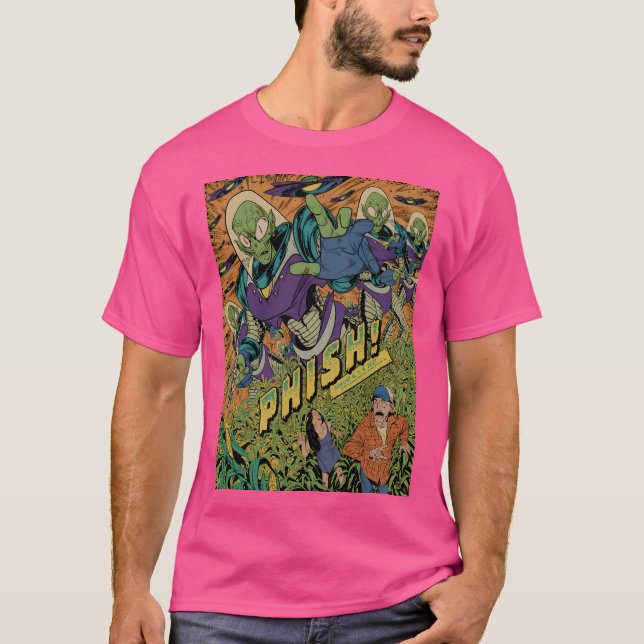 2021 Alien Invasion  Poster T-Shirt (Front)