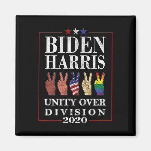 2021 Biden Harris Unity Over Division Gift Magnet