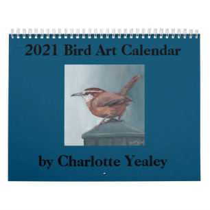 2021 Bird Art Calendar by Charlotte Yealey