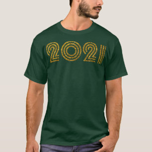 2021 Birth Year Glitter Effect T-Shirt