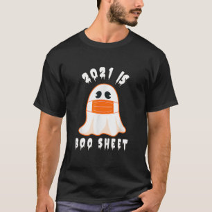 2021 Boo Sheet Funny Halloween Ghost Costume Men W T-Shirt