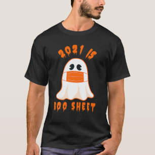 2021 Boo Sheet Funny Halloween Ghost Costume Men W T-Shirt