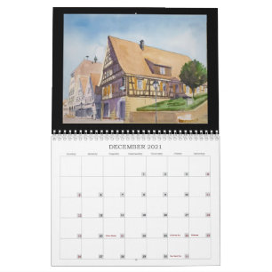 2021 Calendar, "A Year of Watercolor Paintings" Calendar