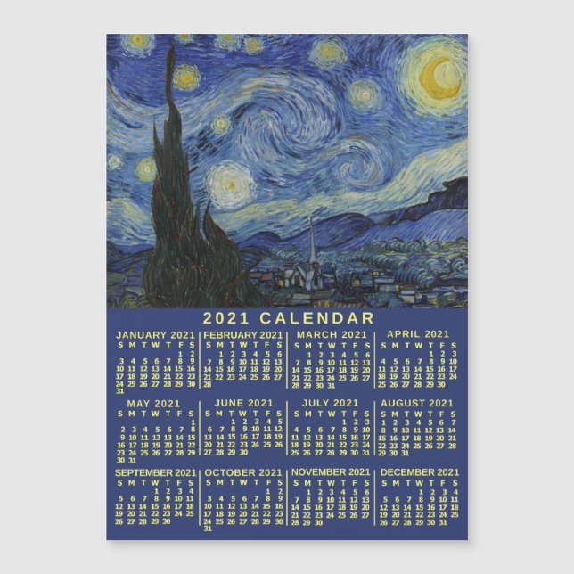 2021 Calendar (See Description for New Version)  (Front)