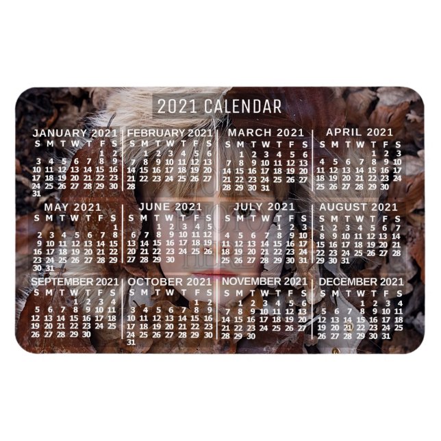 2021 Calendar (See Description for New Version)  Magnet (Horizontal)