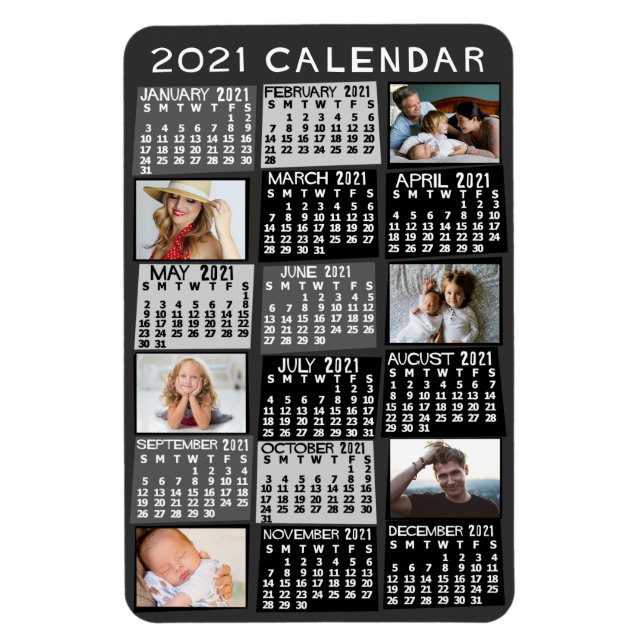2021 Calendar (See Description for New Version) Magnet (Vertical)