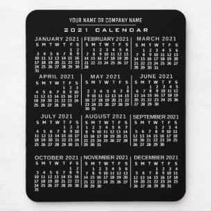 2021 Calendar (See Description for New Version)  Mouse Mat