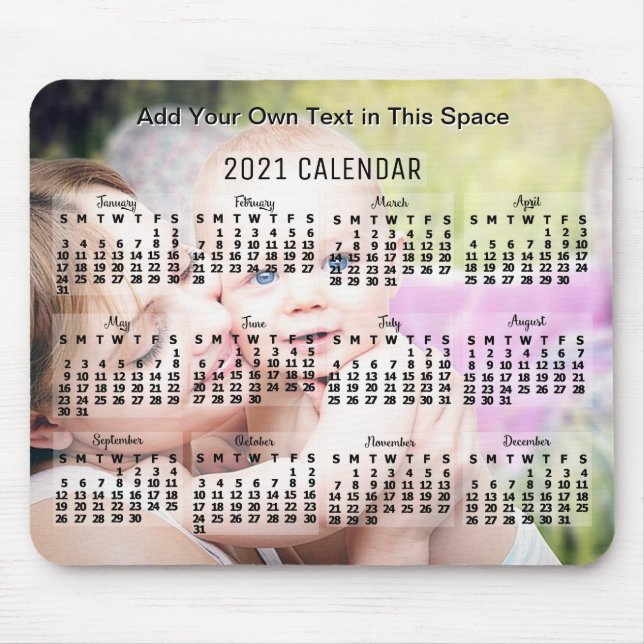2021 Calendar (See Description for New Version)  Mouse Mat (Front)