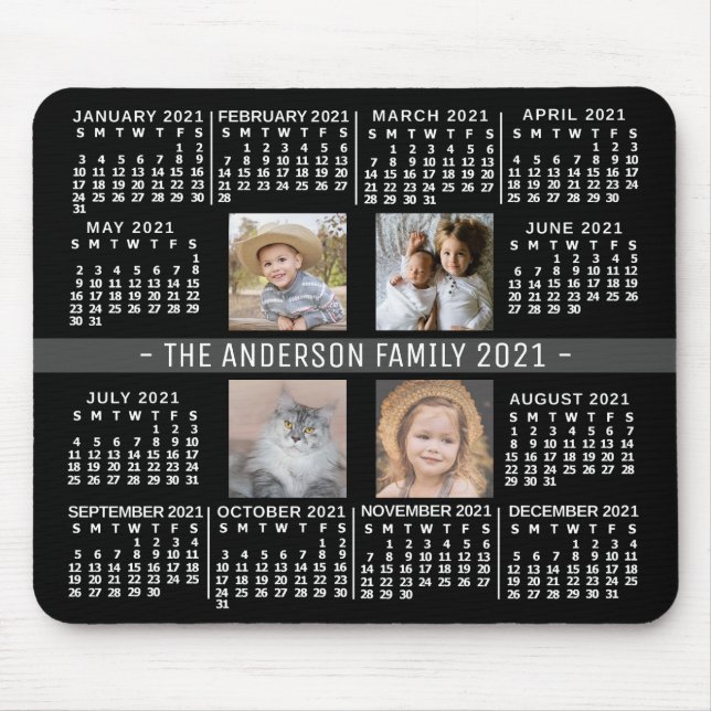 2021 Calendar (See Description for New Version)  Mouse Mat (Front)