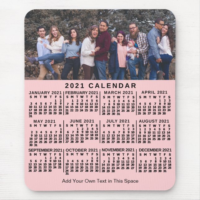 2021 Calendar (See Description for New Version)  Mouse Mat (Front)
