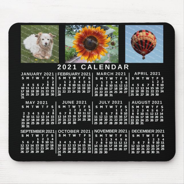 2021 Calendar (See Description for New Version) Mouse Mat (Front)