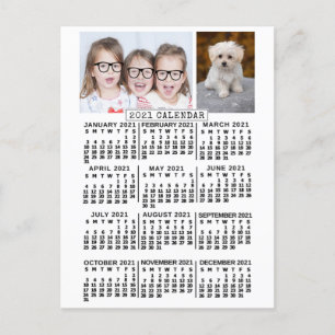 2021 Calendar (See Description for New Version)  Postcard