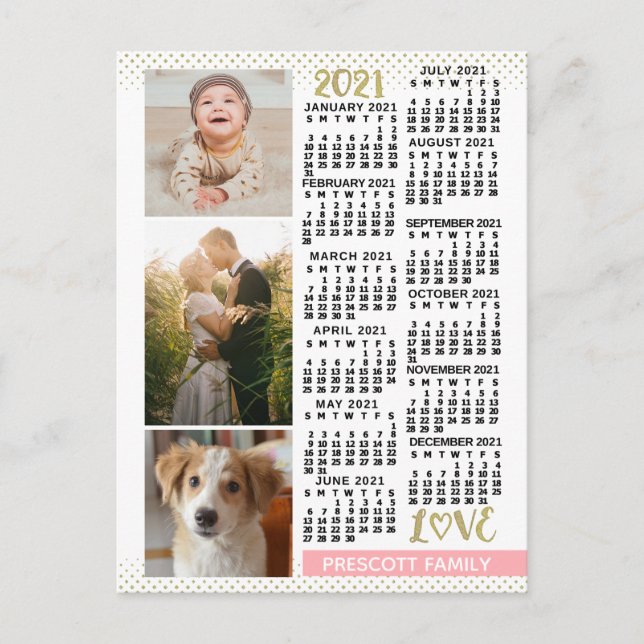 2021 Calendar (See Description for New Version)  Postcard (Front)