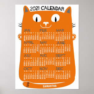 2021 Calendar (See Description for New Version) Poster