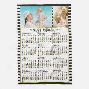2021 Calendar (See Description for New Version)  Tea Towel
